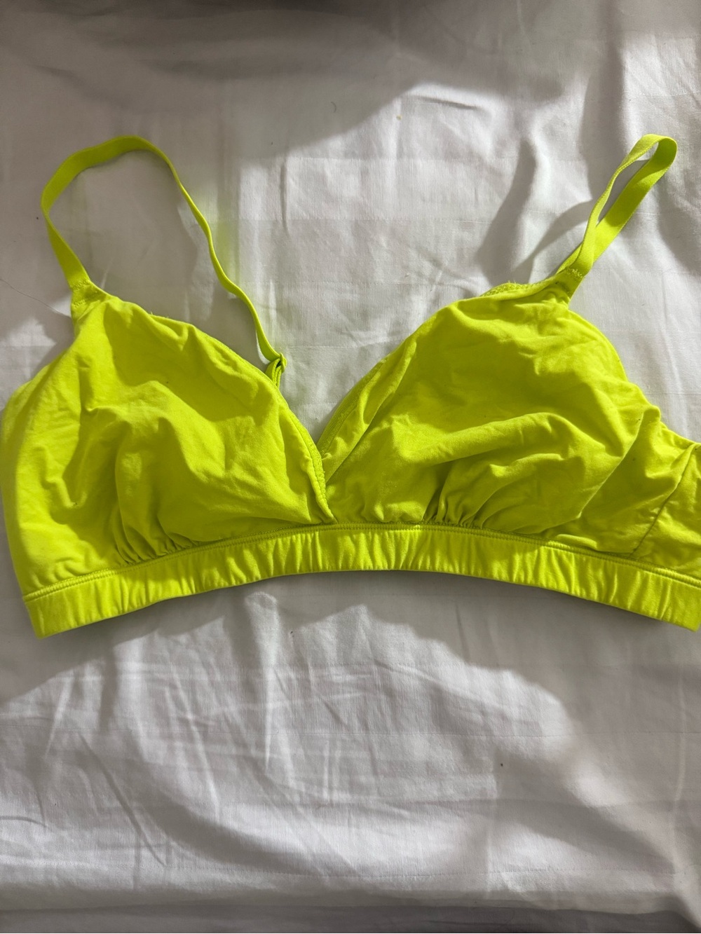 SKIMS Neon Yellow Wireless Bralette